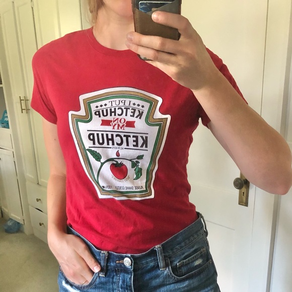 Port Authority Other - Funny graphic tee men’s or women’s ketchup vintage short sleeve t shirt fans